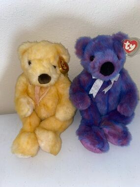 1999 TY Beanies, Purplebeary & Butterbeary